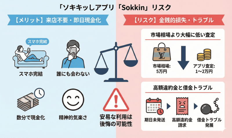 質屋アプリ「そっきん」のメリットと利用リスク